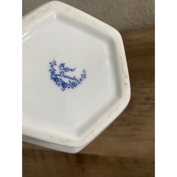 Royal Danube Small Pitcher  Multi Color Floral With Gold Trim Stamped 20oz - Picture 6 of 9